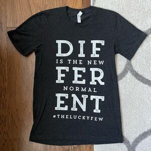 Different is the New Normal #TheLuckyFew tee shirt size S